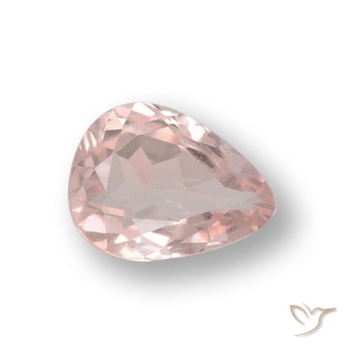 0.65ct Natürlicher Flamingorosa Morganit, Birnenform, VVS-VS