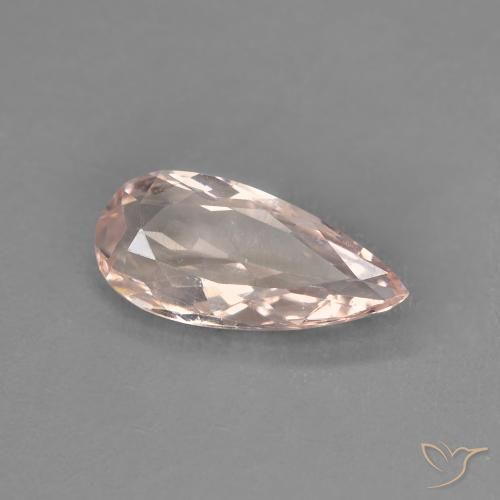 9,17 ctw natürlicher Medium Light-Pink Morganit, Birnenform, VVS