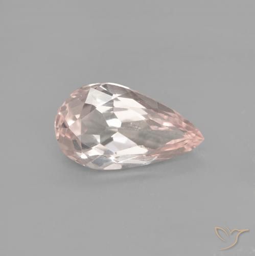 0.74ct Natürlicher Mittelrosa Morganit, Birnenform, VVS-VS