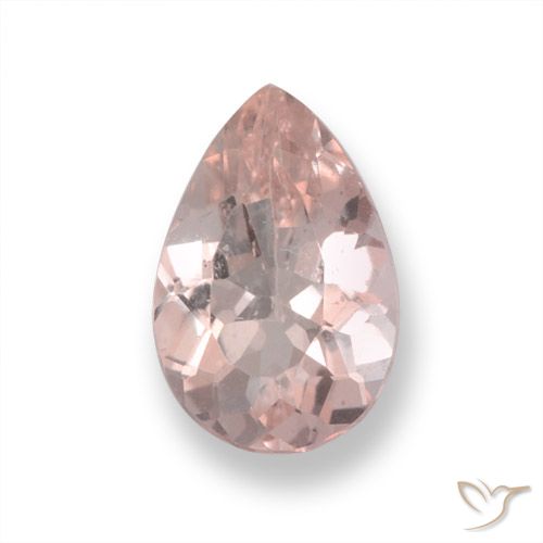 0.65ct Natürlicher Mittelrosa Morganit, Birnenform, VS