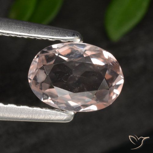 0.54ct Natürlicher Mittelrosa Morganit, Oval, VVS-VS