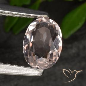 9,17 ctw natürlicher Mittelrosa Morganit, Oval, VVS-VS
