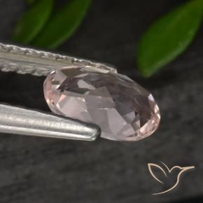 9,17 ctw natürlicher Mittelrosa Morganit, Oval, VVS-VS