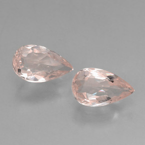 0,91 ct natürliche rosafarbener Morganit-Edelsteine, Birnenform, VVS-VS