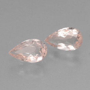 0,91 ct natürliche rosafarbener Morganit-Edelsteine, Birnenform, VVS-VS
