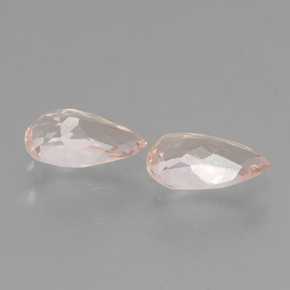 0,91 ct natürliche rosafarbener Morganit-Edelsteine, Birnenform, VVS-VS