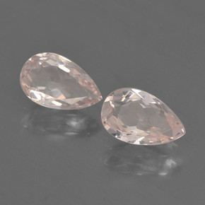 1,09 ct natürliche rosafarbener Morganit-Edelsteine, Birnenform, VVS-VS