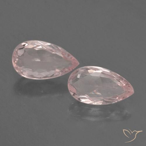 1.14 ct natürliche Korallenrosa Morganit-Edelsteine, Birnenform, VVS-VS