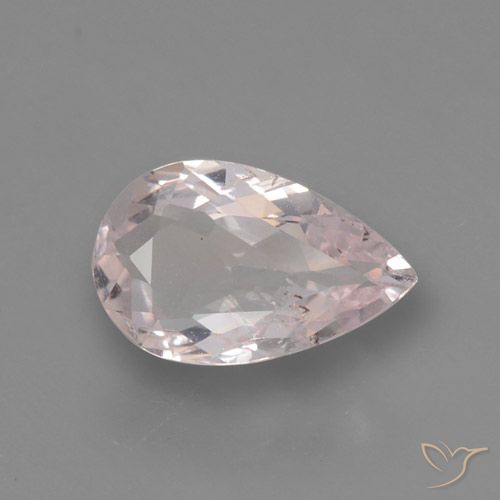 0.66ct Natürlicher Korallenrosa-Ton Morganit, Birnenform, VS