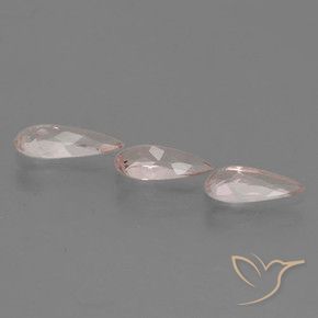 1.61 ct natürliche Sehr helles Rosa Morganit-Edelsteine, Birnenform, VVS-VS