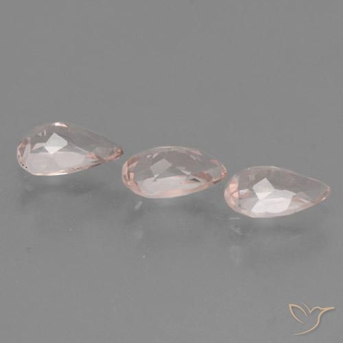1.32 ct natürliche Mittelrosa Morganit-Edelsteine, Birnenform, VVS-VS