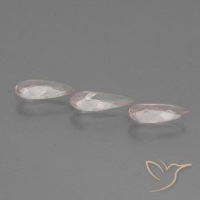 1.24 ct natürliche Mittel-Hellrosa Morganit-Edelsteine, Birnenform, VVS-VS