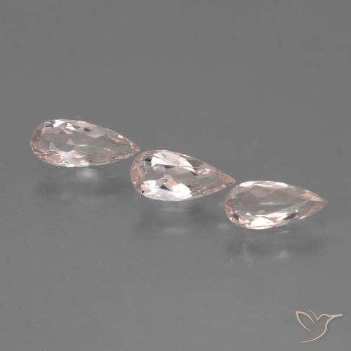 1.11ctw Natürlicher Korallenrosa-Ton Morganit, Birnenform, VVS-VS