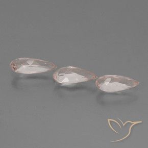 1.11 ct natürliche Korallenrosa-Ton Morganit-Edelsteine, Birnenform, VVS-VS
