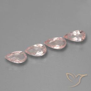 2.19 ct natürliche Rosenrosa-Ton Morganit-Edelsteine, Birnenform, VVS-VS
