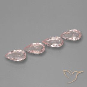 1.95 ct natürliche Mittelrosa Morganit-Edelsteine, Birnenform, VVS-VS