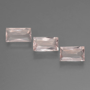 1,64 ct natürliche rosafarbener Morganit-Edelsteine, Baguette, VS