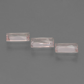 1,64 ct natürliche rosafarbener Morganit-Edelsteine, Baguette, VS