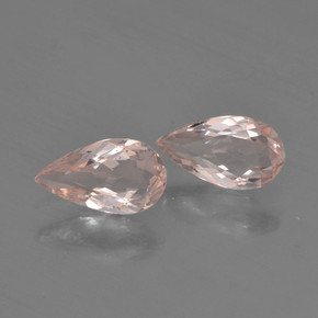 0,80 ct natürliche rosafarbener Morganit-Edelsteine, Birnenform, VVS-VS