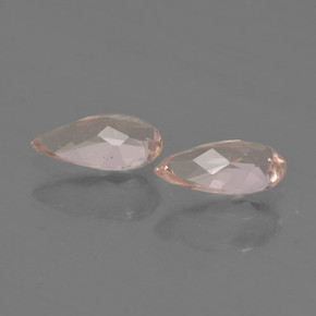 0,80 ct natürliche rosafarbener Morganit-Edelsteine, Birnenform, VVS-VS
