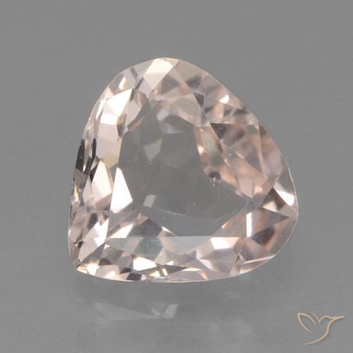 0.56ct Natürlicher Mittel-Hellrosa Morganit, Birnenform, VVS-VS