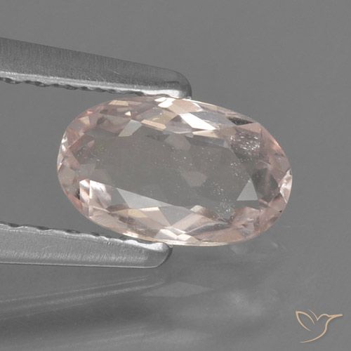 0.52ct Natürlicher Flamingorosa Morganit, Oval, VS