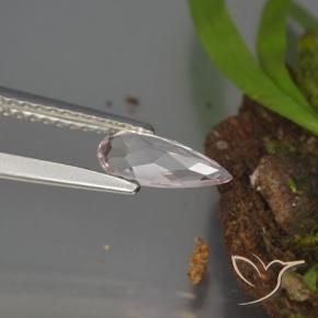 9,17 ctw natürlicher hellrosa Morganit, Birnenform, VVS-VS