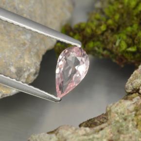 9,17 ctw natürlicher Flamingorosa Morganit, Birnenform, VVS-VS