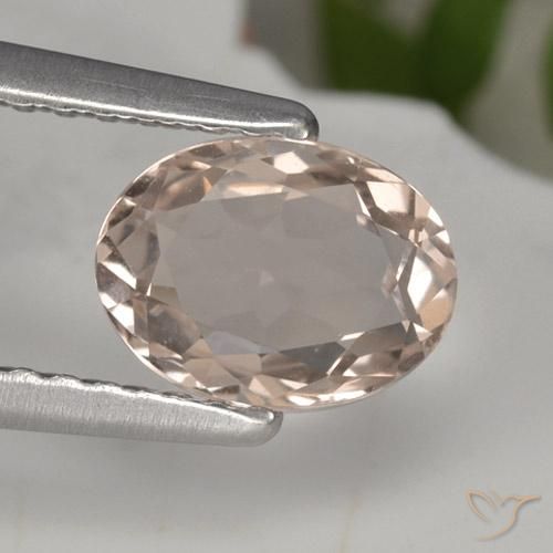 0.83ct Natürlicher Mittelrosa Morganit, Oval, VVS
