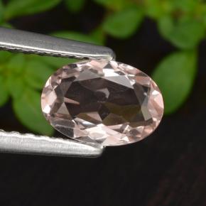 9,17 ctw natürlicher hellrosa Morganit, Oval Schliff, VVS