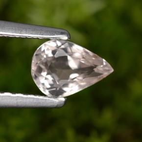 9,17 ctw natürlicher hellrosa Morganit, Birnenform, VVS