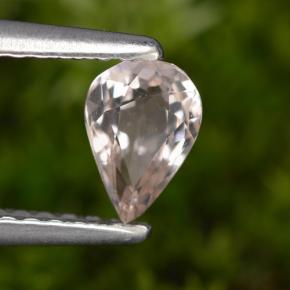 9,17 ctw natürlicher hellrosa Morganit, Birnenform, VVS