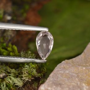 9,17 ctw natürlicher Hellrosa Morganit, Birnenform, VVS