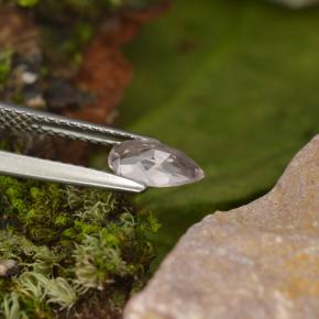 9,17 ctw natürlicher Hellrosa Morganit, Birnenform, VVS