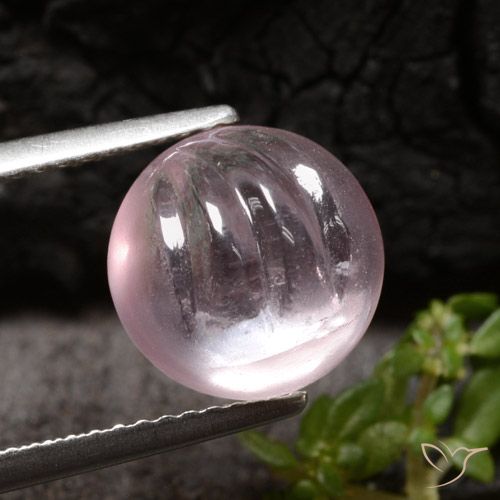 4.08ct Natürlicher hellrosa Morganit, Runden, Transparent