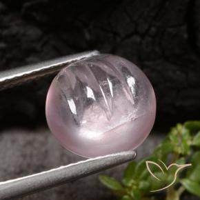 9,17 ctw natürlicher hellrosa Morganit, Runden, Transparent