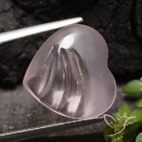 9,17 ctw natürlicher rose-rosa Morganit, Herz, Transparent
