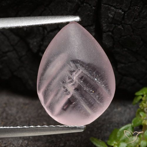 2.62ct Natürlicher Korallenrosa Morganit, Birnenform, Lichtdurchlässig