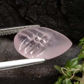 9,17 ctw natürlicher Korallenrosa Morganit, Birnenform, Lichtdurchlässig