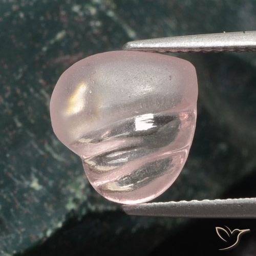 3.54ct Natürlicher hellrosa Morganit, Herz, Lichtdurchlässig