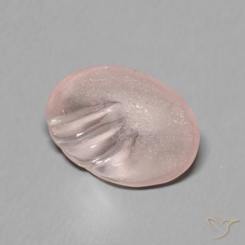 3.85ct Natürlicher Flamingorosa Morganit, Oval, Transparent