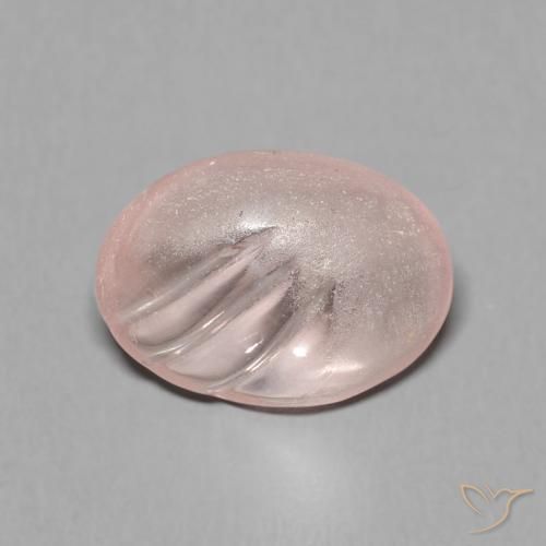 9,17 ctw natürlicher Flamingorosa Morganit, Oval, Transparent