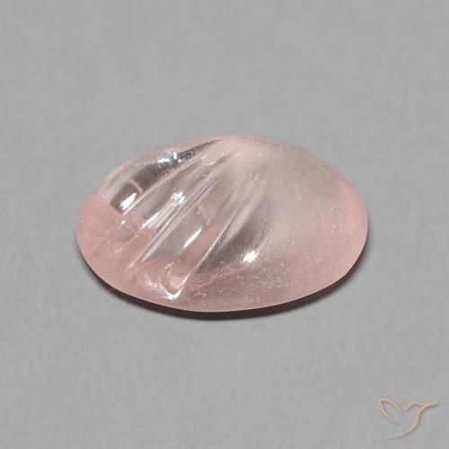 9,17 ctw natürlicher Flamingorosa Morganit, Oval, Transparent