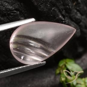 9,17 ctw natürlicher Korallenrosa Morganit, Birnenform, Transparent