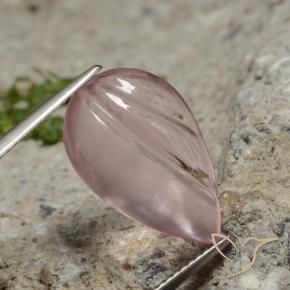9,17 ctw natürlicher Korallenrosa Morganit, Birnenform, Transparent