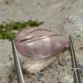 9,17 ctw natürlicher Korallenrosa Morganit, Birnenform, Transparent