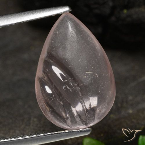 3.48ct Natürlicher Rosenrosa-Ton Morganit, Birnenform, Transparent, Photo A