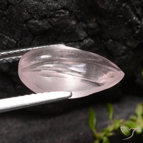 9,17 ctw natürlicher rose-rosa Morganit, Birnenform, Transparent