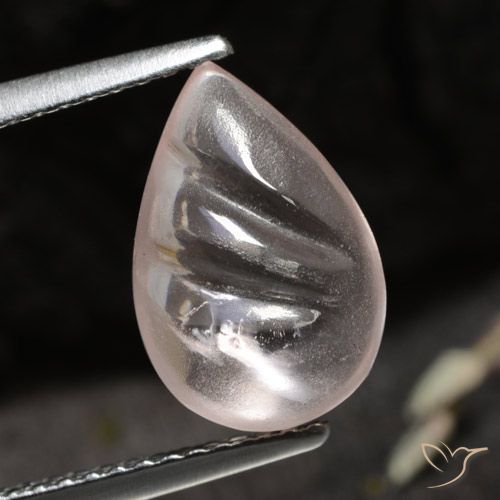2.74ct Natürlicher Mittel-Hellrosa Morganit, Birnenform, Transparent