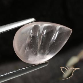 9,17 ctw natürlicher Mittel-Hellrosa Morganit, Birnenform, Transparent